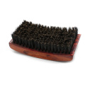 Customized Processing Man's Bristle Hair Brush Rectangle Arc Curved Beard Comb Solid Wood Hard Wave Curve Brush